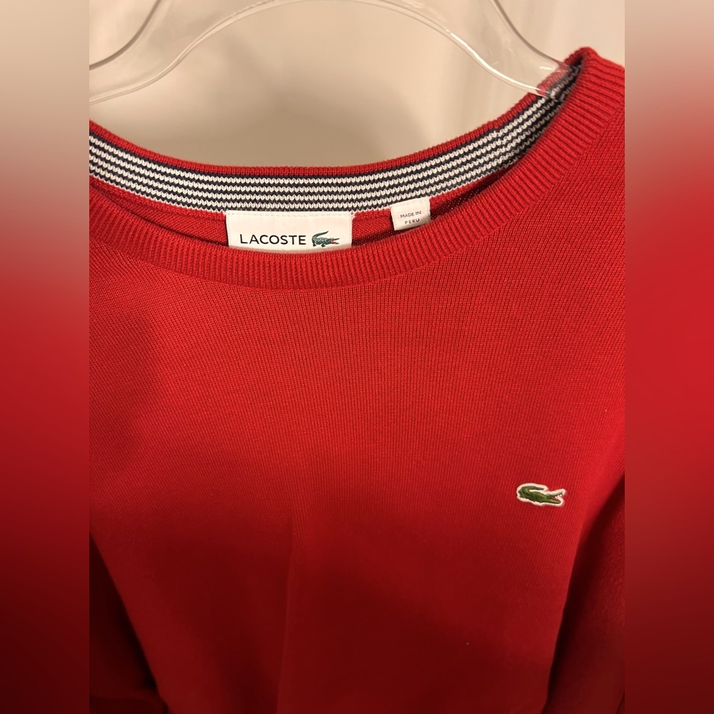 Mens Lacoste sweater size XXL